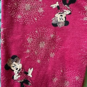 EUC Minnie Mouse Holiday Fleece Pants Jumping Beans for Disney Size 5